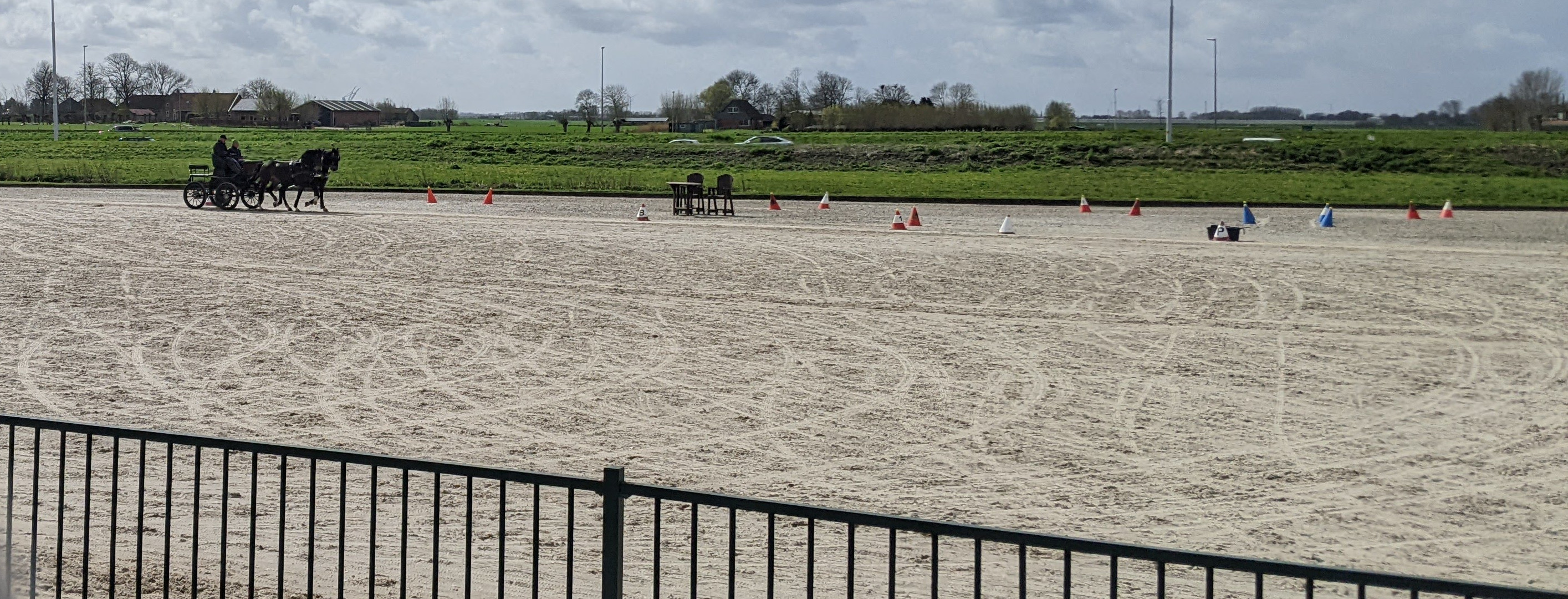 carriage in a course of some sort