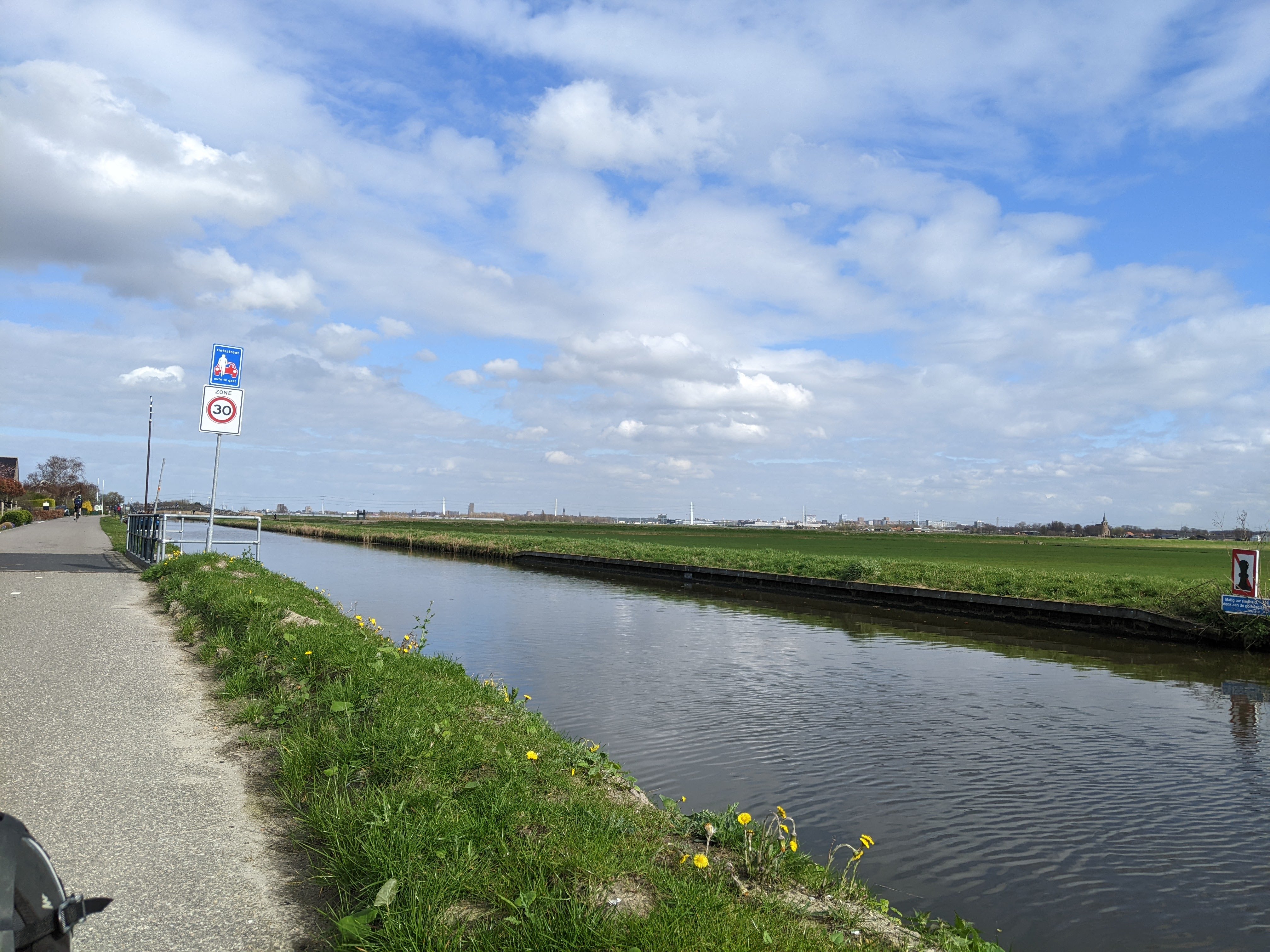 Delft in the far distance