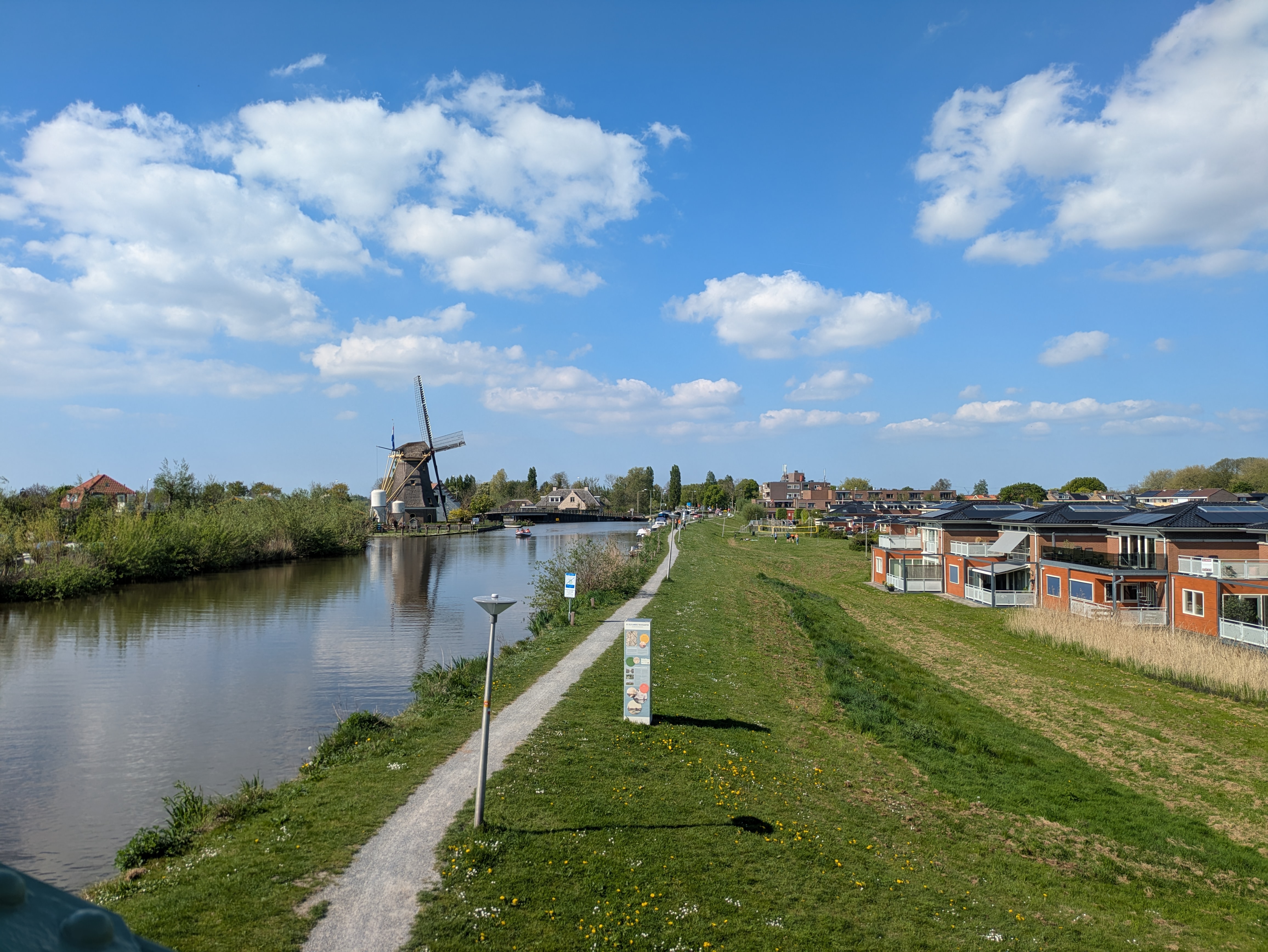 view of schipluiden from a bridge