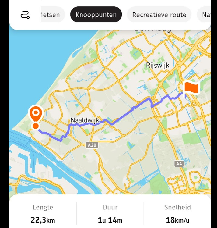 A map showing the way home