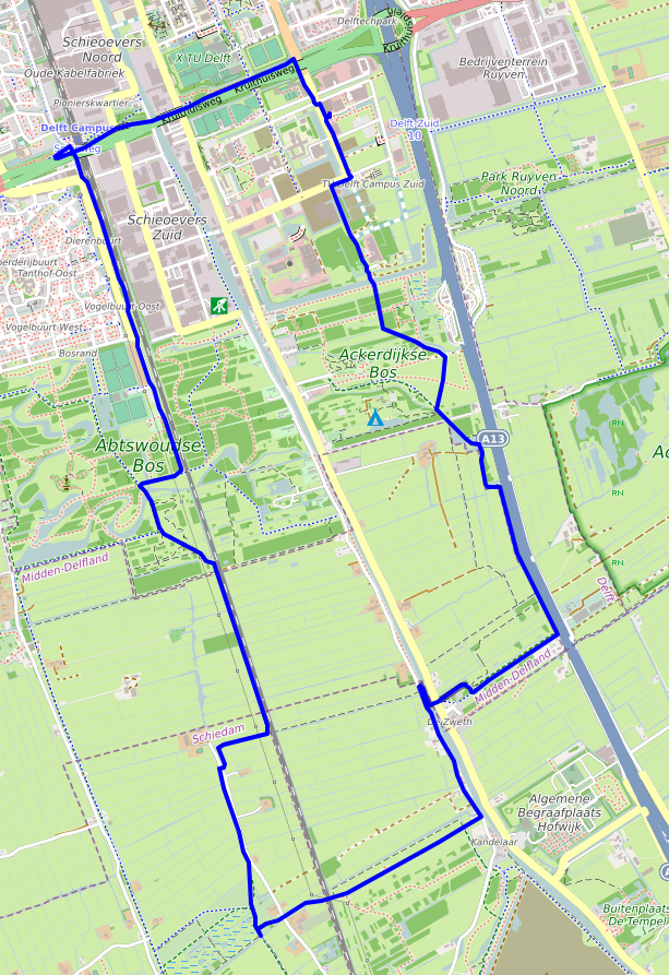map of second route