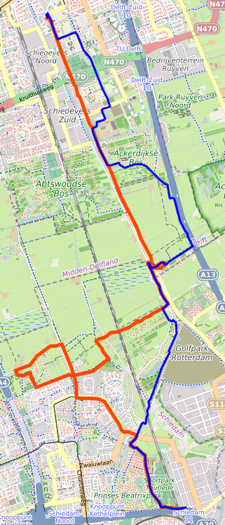 map of solo ride