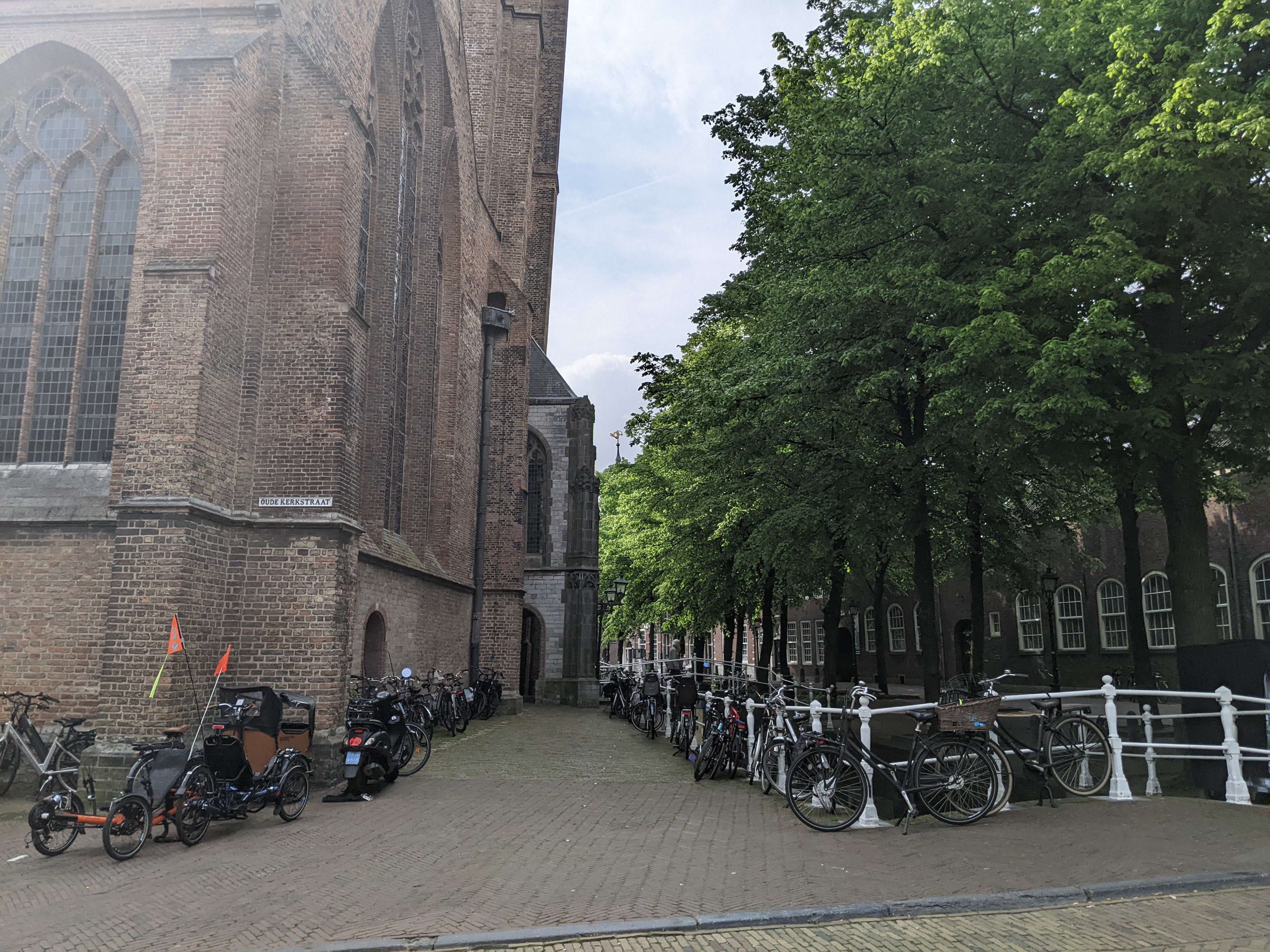 parked by the old church